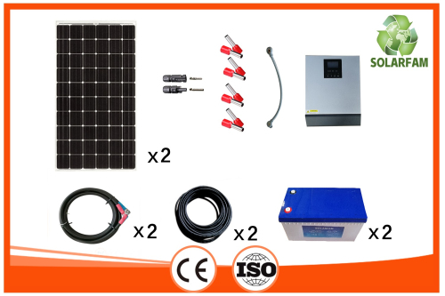 Kit de panel solar 600W con 300AH batería MPS3K25A-2-